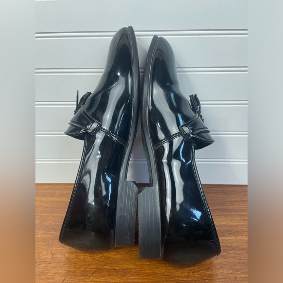 Barclay Black Tasseled Tuxedo Patent Leather Slip-on Loafers Mens Size 9.5 GUC - Picture 8 of 9